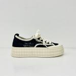 PU Mid Top Canvas Shoes Women Espadrilles Canvas Sneakers For Women