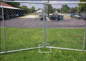 Quality 12ft Wide Temporary Fencing Panels , Steel 6ft Tall Chain Link Fence wholesale