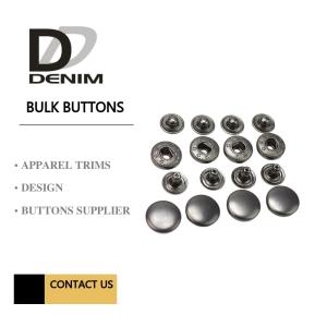 Quality Anti Black Silver Clothing Snap Buttons , Bulk Replacement Snap Buttons Custom wholesale