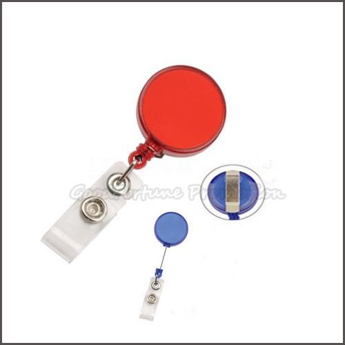 Hot Sale Promotional printed logo Eco Abs lanyard badge reel exhibition fair