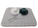 Washable 100% Polyester Dish Drying Mat Absorbent Dish Drainer Mat