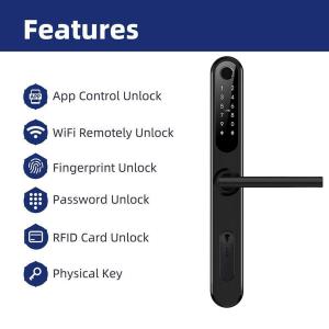 Quality 4x AAA Batteries Aluminum Door Lock For Residential wholesale
