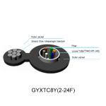 GYTC8Y-2-228F Optical Fiber Cable Non Armored Aerial Fig8 For FTTX