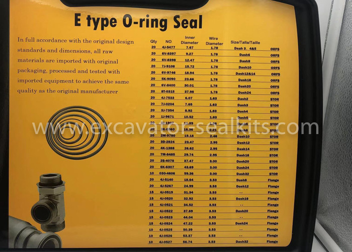 270-1528 Rubber O Ring Kit Repair Box E Type Nitrile NBR