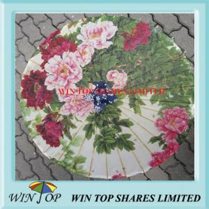 Quality Peony flower Traditional Chinese Painting umbrella wholesale