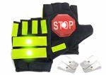 Driving Mitts Reflective Traffic Control Gloves , Traffic Police Gloves