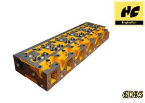 Quality Komatsu 6D95 Diesel Engine Cylinder Head Cast Iron / Aluminum Material wholesale