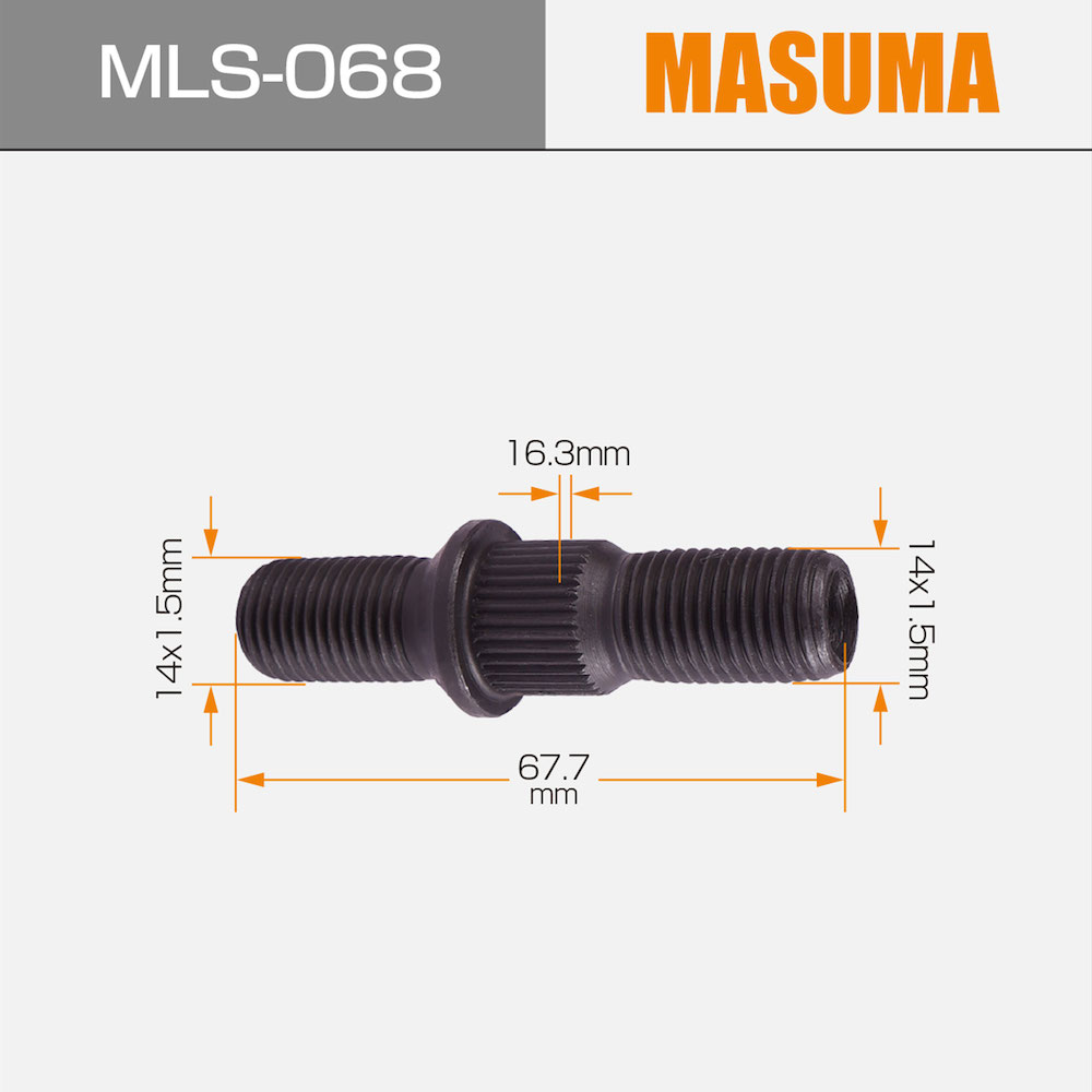 MLS-068 MASUMA Wheel nut 90942-02042 for TOYOTA DYNA car wearing part within 18*10*2cm