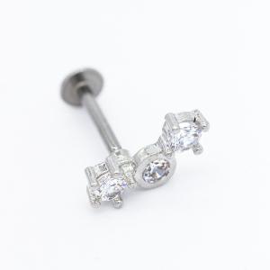Quality 8mm Silver Color Labret Piercing Jewelry Studs 316 Stainless Steel wholesale