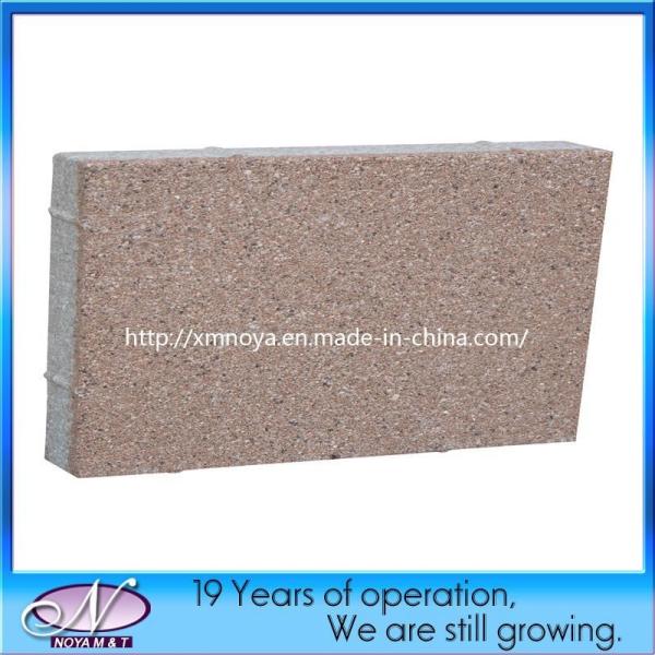 Less Than 6% Water Absorption Rate Brown Porous Permeable Brick Gravel Paving