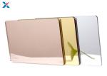 CE SGS ISO9001 Acrylic Mirror Sheet Rose Gold Customized Cutting