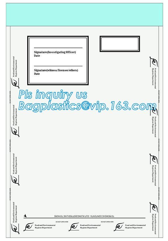 Opaque Tamper Evident Sealing Plastic Bank Money Steb Security Bag / Custom Self Adhesive Plastic Courier Bag, bagease