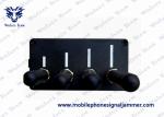 4 Band 4W Portable GPS Jammer , Handheld Black Cell Phone Signal Jammer