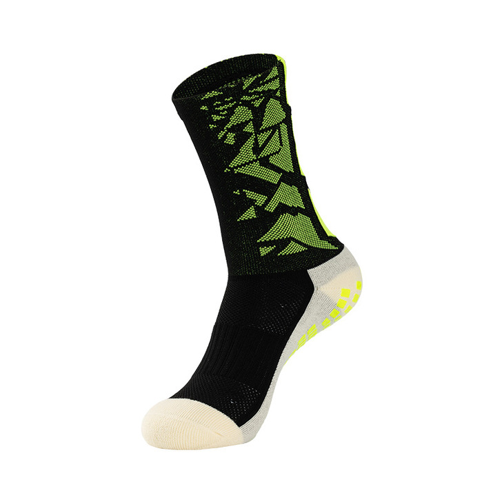 Spring Season Custom Anti-Slip Printing Cotton Work Socks with Standard Thickness