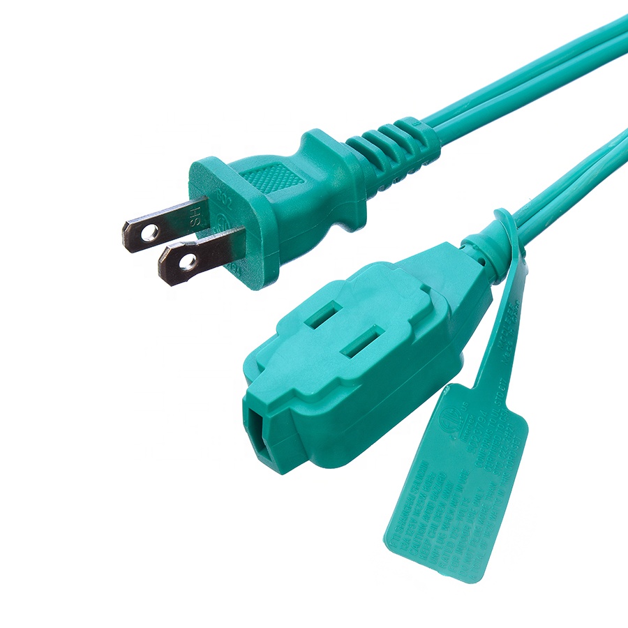 25FT Length Customization Power Cords Extension Cords With Waterproof ETL Standard In Brown Plug Socket for Laptops