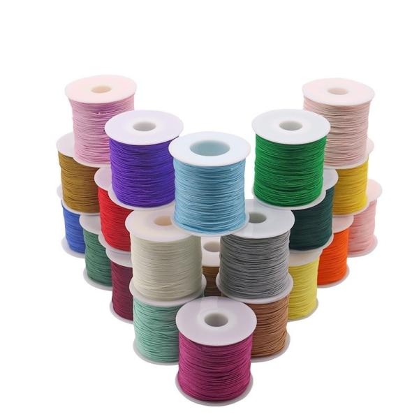 0.8MM No. 72 Jade Thread Nylon Porcelain Sewing Silk Thread Knot Beaded Necklace