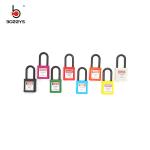 BOSHI 38mm Nylon Shackle ABS Plastic Body Safe Lock With Master Key