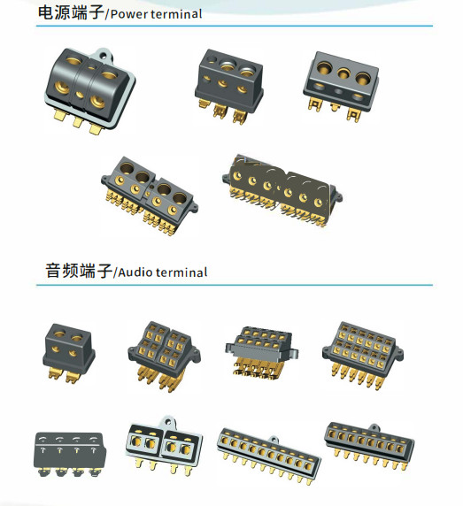 Electrical 5 Position Terminal Block Barrier Type For Car Amplifier BT05-001A