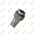 High temperature steam flexible metal braided hose with bell mouth internal