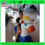 Edurable 1.5m Long Inflatable My Little Pony Yellow 0.18mm Pony Chair For
