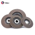 Calcined Aluminum 115mm Flap Disc , 40 Grit Flap Wheel For Stainless Steel