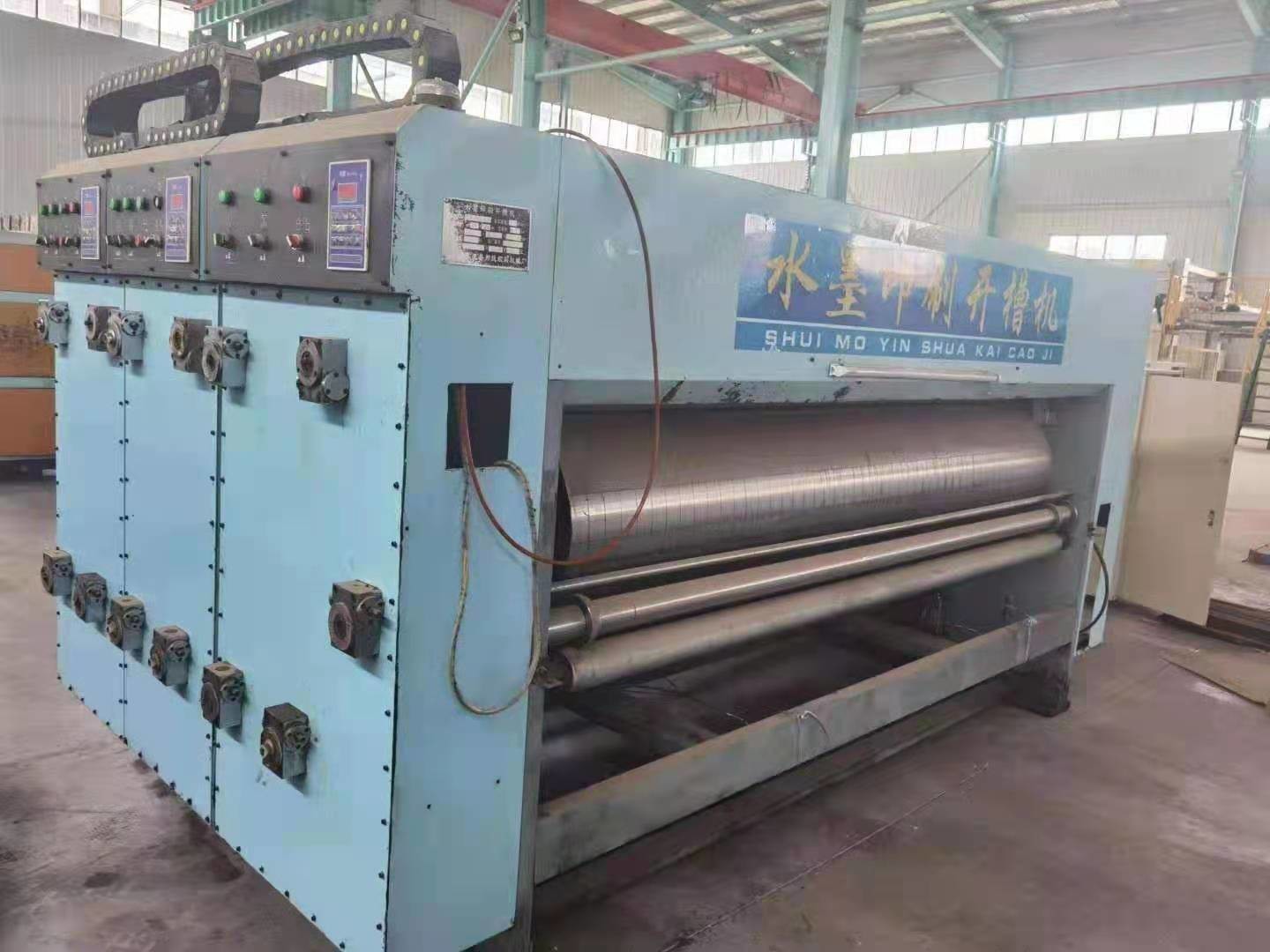 High Definition Carton Glazing Drying Printing Slotting Die Cutting Machine 440v
