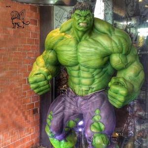 Quality Marvel Superhero Fiberglass Hulk Statue Life Size Resin Sculpture wholesale