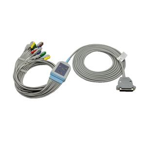 Quality Micromed one-pieces 25pin EKG Cable 11-Lead Clip IEC wholesale