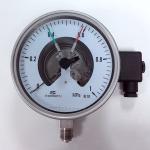 1 MPa KL 1.0 Bottom Mount Pressure Gauges 160mm Glass Pressure Gauge