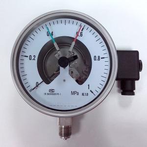 Quality 1 MPa KL 1.0 Bottom Mount Pressure Gauges 160mm Glass Pressure Gauge wholesale