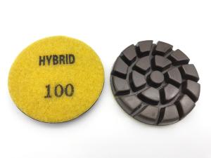 Quality Wet dry Hybrid diamond grinding and polishing discs resin bond for concrete Long-life wholesale