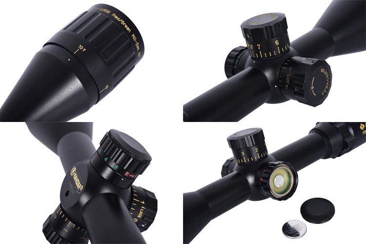 3-9x Magnification Scope with Red and Green Illumination 11 22m Reticle Compatible