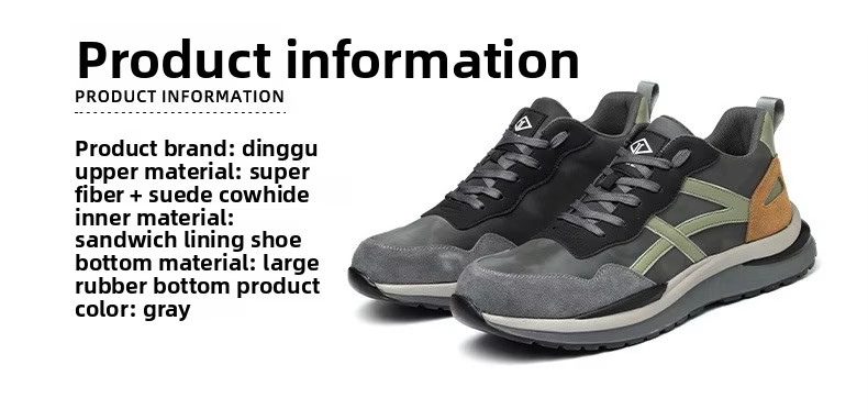 Rubber Sole Suede Microfiber Construction Safety Shoes With Standard Steel Toe And Kevlar Midsole