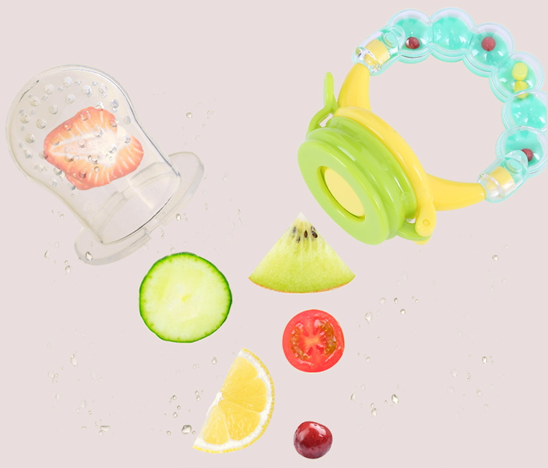 Nitrosamine Free PP Silicone Pacifier Holder resh Baby Fruit Food Feeder