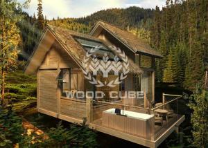 Quality Light Weight Steel Modular Tree House , Small Prefab Cottages For Family Holiday Living wholesale