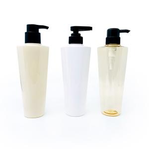 Quality Screw Cap Clear Shampoo Body Wash Bottles White PET Material OEM Supported wholesale