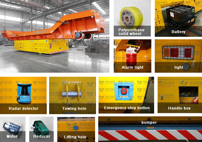 No Rail Multidirectional Cargo Carriage Heavy Die Transfer Cart