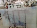 Custom Tempered Laminated Art Glass Marbing Grain Landscape Painting