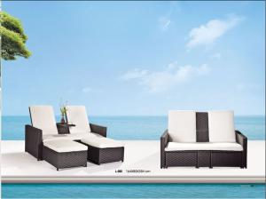Quality hotel garden sun lounger rattan chaise lounge wholesale