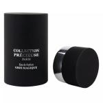 Flat Top Black Round Perfume Tube Packaging with EVA Insert Silver Stamping