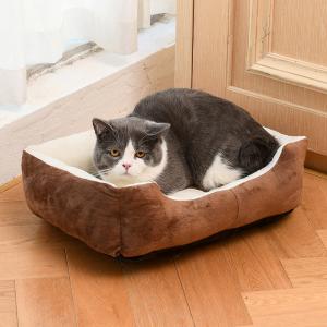 Quality Anti Stress Plush Polyester Pet Calming Beds Soft Warm Dog Kennel Cushion 20cm wholesale