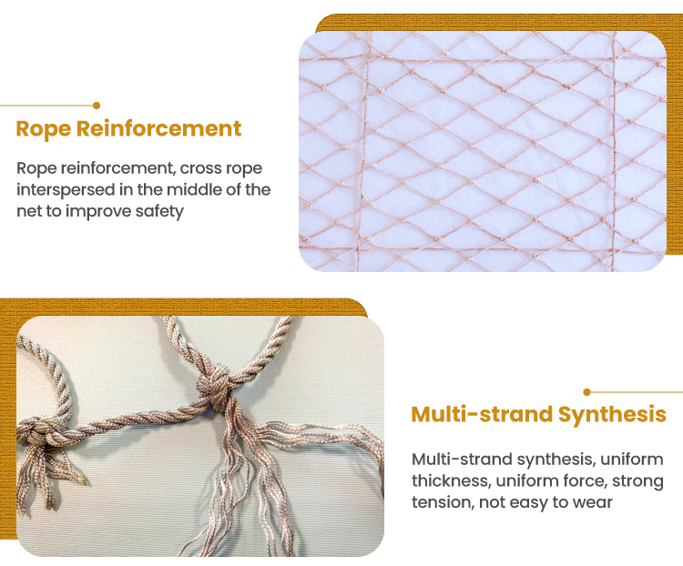 Nylon mesh balcony construction safety net for playground fence helideck
