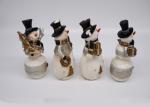 Christmas Snowman Polyresin Crafts Material Hand Made Logo Customized