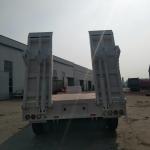 50 Ton Lowbed Semi Trailer Superior Carrying Capacity