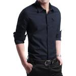 Nonwoven Weaving Method Autumn Long Sleeve Plus Size Men's Shirts For Business