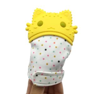 Quality Great Best Adjustable Self-Soothing Gum Toy Teething Chewing Protecting Glove Silicone Baby Hand Teether Mitten for Pain wholesale