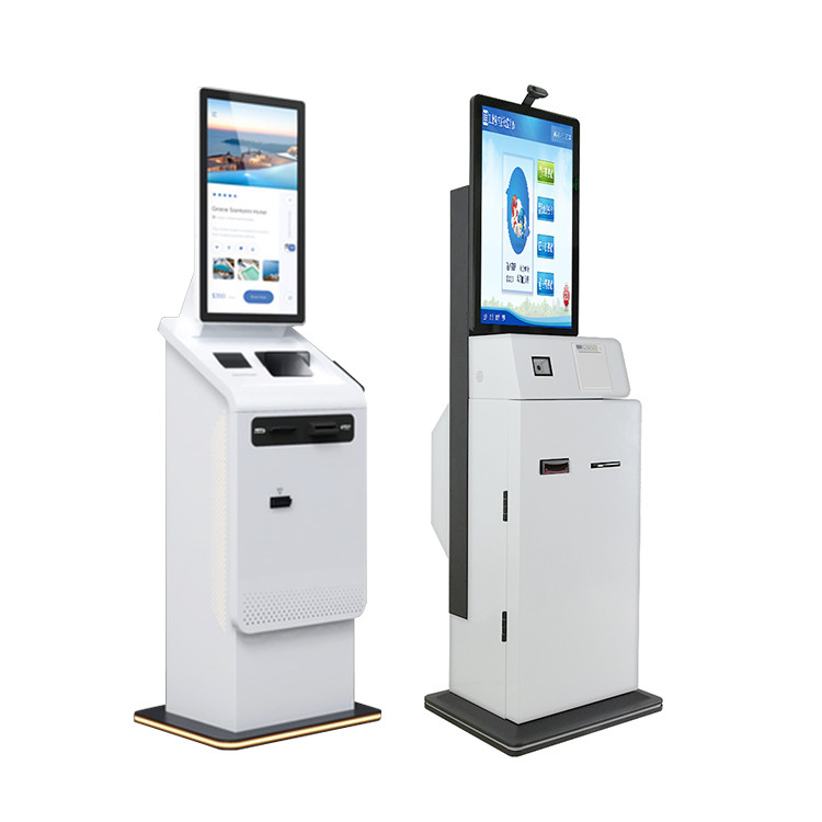 Self Service Kiosk 32 Inch Capacitive Touch Hotel Airport Currency Exchange Self Payment Kiosk