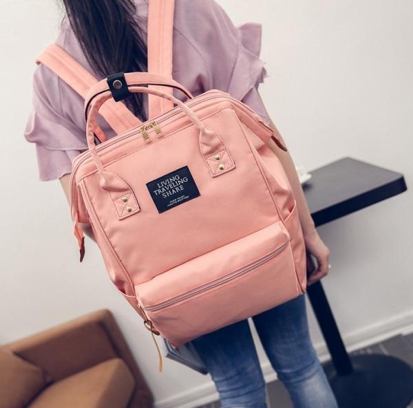 Japan and South Korea women casual canvas shoulder bag large capacity travel bag
