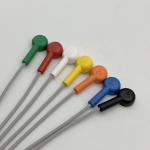 7 Lead Holter Cable For GE SEER 1000 Snap Connector 2104813-001 1.1m