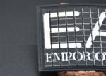 Twill Printed 1mm Washable Clothing Labels Custom Silicone Logo